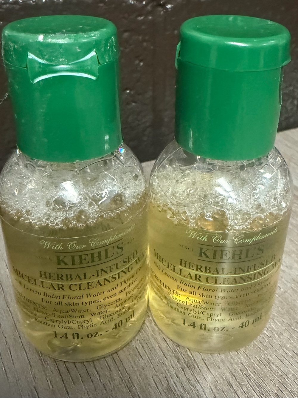 Kiehl's Micellar Cleansing Water -Travel Size Set of 2 - 1.4 fl oz each - Picture 1 of 3